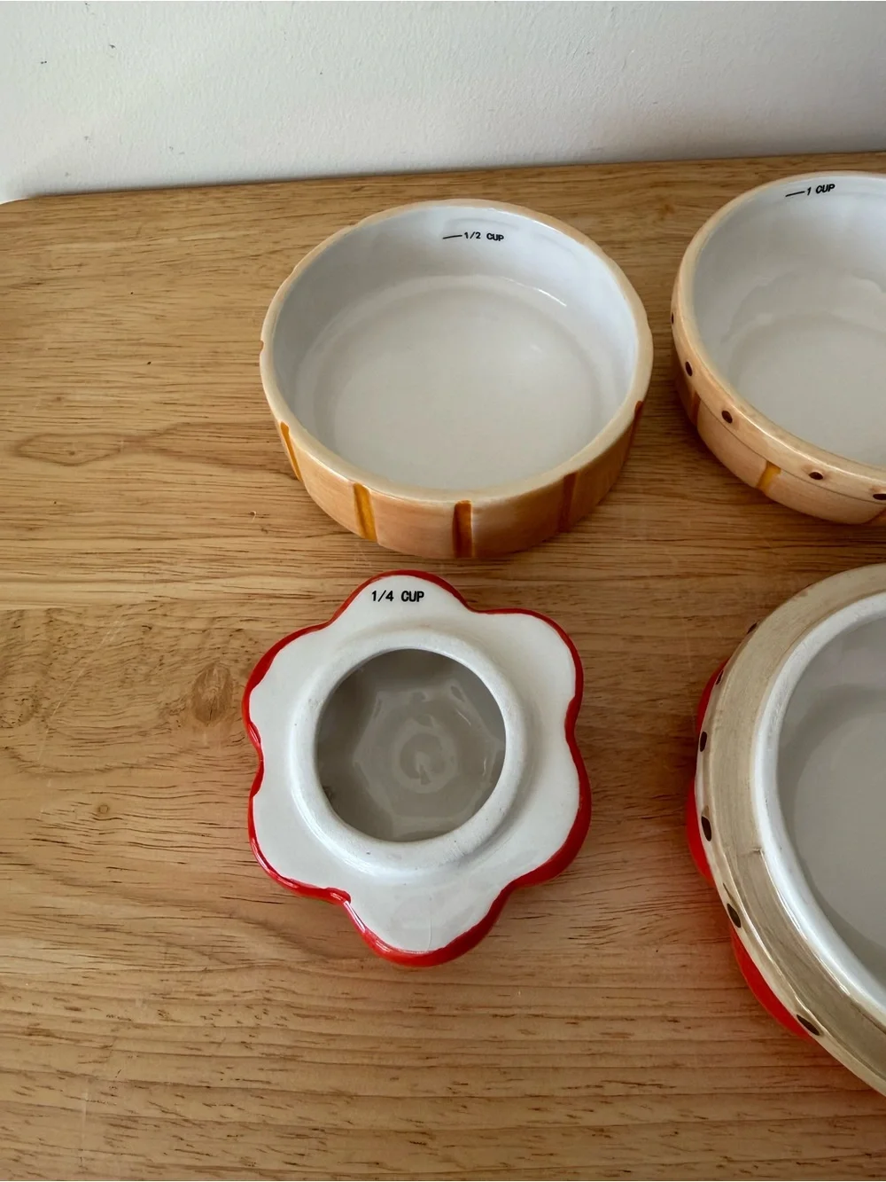 10 Strawberry Street Harvest Apple Basket Stacking Measuring Cups Sunshine Farms